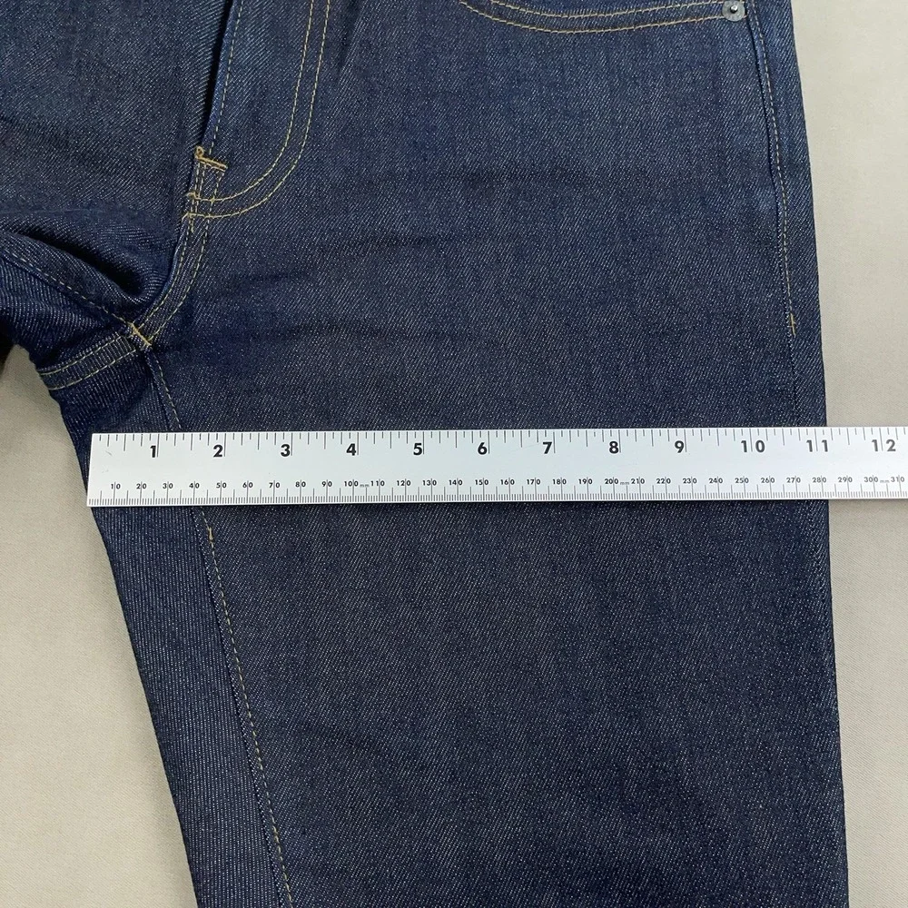 J.Crew 484 Slim Jeans Mens 32x32 Blue Dark Wash Kurabo Japanese Denim EUC